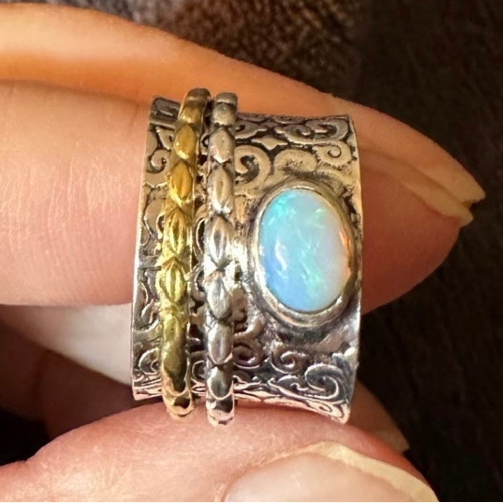 Sterling Silver Spinner Ring - image 7